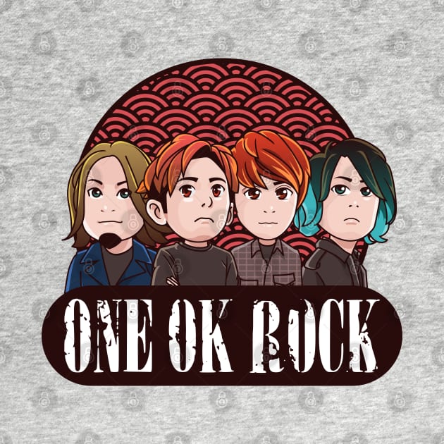 One Ok Rock Anime Big Head by obiyshinichiart